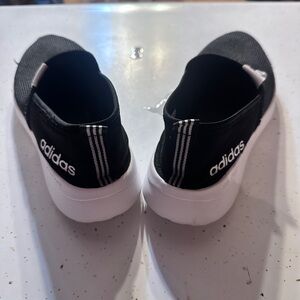 Adidas Black and White Sneakers Slip-On Design
